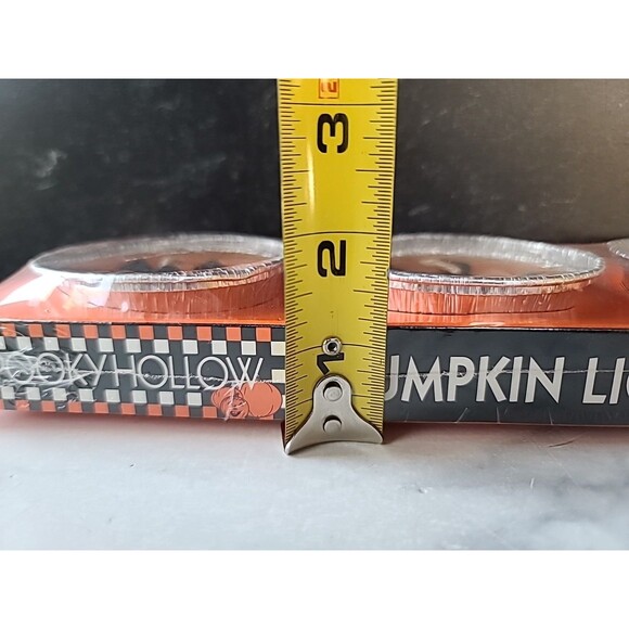 Spooky Hollow Pumpkin Lights Candle Set Of Three Vintage From 1995 - Picture 6 of 10